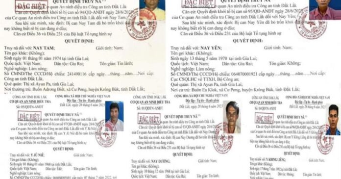 Truy nã đặc biệt 5 bị can trong vụ nổ