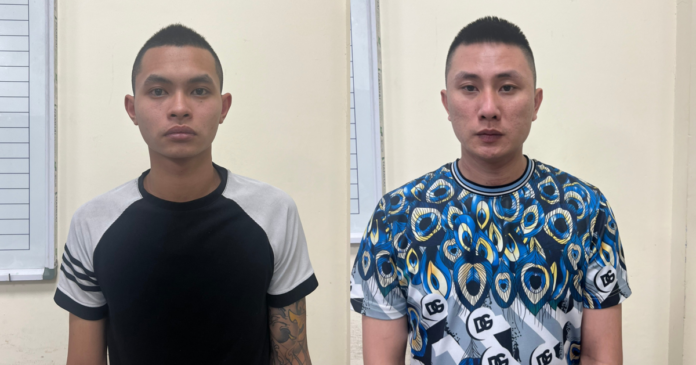 Bắt giữ 2 nam thanh niên táo tợn mang dao